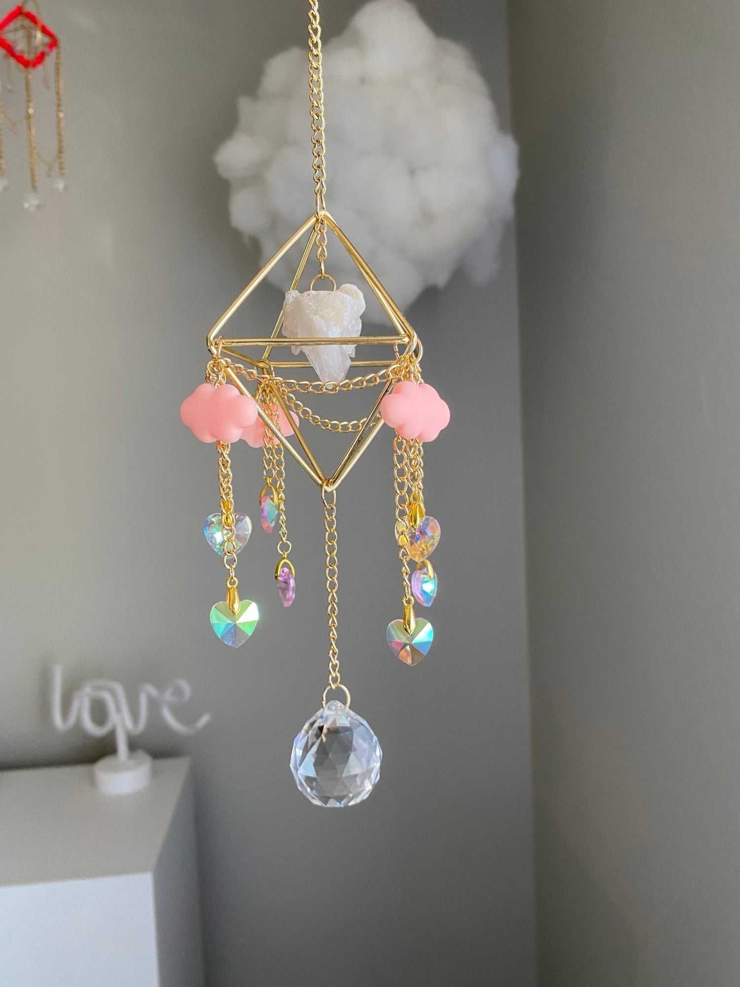 Clear Quartz Cluster Sun Catcher - catchandreflect