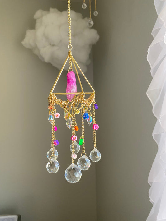Purple Quartz Crystal Sun Catcher - catchandreflect